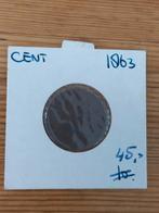 Nederland 1 cent 1863, Ophalen of Verzenden, Koning Willem III