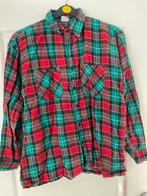 Ruiten flanellen heren blouse maat XL, Kleding | Heren, Ophalen of Verzenden, Zo goed als nieuw, Groen, Halswijdte 43/44 (XL)