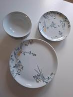 4-delige servies set (wit- grijs) - VIVO van Villeroy & Boch, Huis en Inrichting, Keuken | Servies, Ophalen, Gebruikt, Keramiek