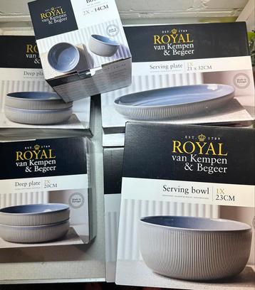 Nieuw blauw Royal Van Kempen en Begeer servies beschikbaar voor biedingen