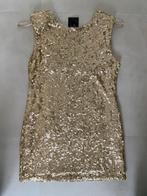 Gouden Pailletten Jurk - Nieuw!, Kleding | Dames, Jurken, Geel, Nieuw, Ophalen of Verzenden, Maat 36 (S)