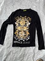 Versace Jeans T-shirt - Zwart - Maat S longsleeve, Kleding | Heren, T-shirts, Ophalen of Verzenden, Gedragen, Maat 46 (S) of kleiner