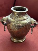 Antieke chinees of tibetaanse vaas., Antiek en Kunst, Antiek | Koper en Brons, Verzenden, Brons