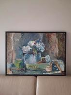 olieverf Anneke Kimmel (1932 - 2018) " Hortensia's ", Ophalen of Verzenden