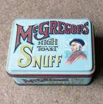 McGregors high toast snuff blikje tabaksblikje snuiftabak, Verzamelen, Ophalen of Verzenden, Gebruikt, Overige, Overige merken