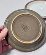 6X antiek servies Schotel schotels Denby zandsteen 16cm, Antiek en Kunst, Antiek | Servies los, Ophalen of Verzenden
