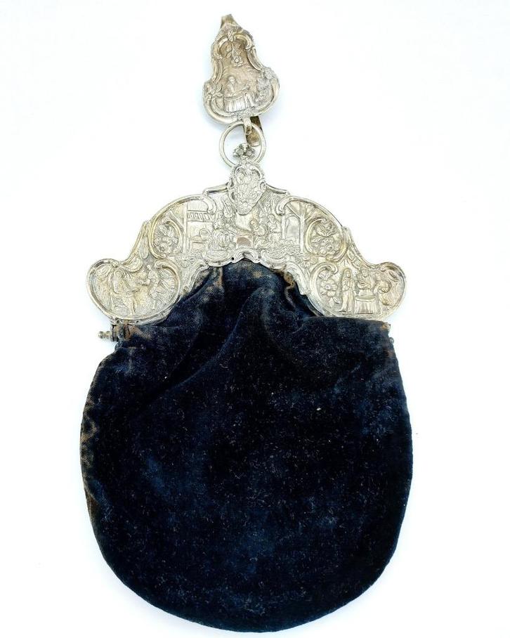 Friese zilveren beugeltas, A. Oosterwerf, Sneek 1774-1810, Antiek en Kunst, Antiek | Goud en Zilver, Zilver, Verzenden