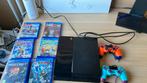 PlayStation 4 met 6 spellen, Ophalen, Gebruikt, Zwart, Met 2 controllers