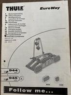 Thule 945 euroway, Auto diversen, Fietsendragers, Ophalen of Verzenden, Gebruikt