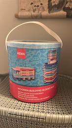 Houten platte bouwblokken hema, Kinderen en Baby's, Speelgoed | Houten speelgoed, Ophalen, Zo goed als nieuw