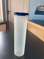 Tupperware voorraadbus, spaghettibus nummer 5, 1.1 ltr., Ophalen of Verzenden, Gebruikt, Blauw, Beker of Kan