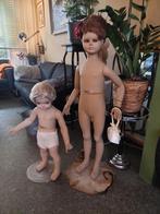 *2 Oude etalagepoppen * kinderen., Antiek en Kunst, Curiosa en Brocante, Ophalen of Verzenden