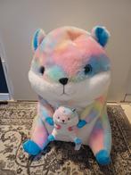 Grote regenboog knuffel met mini knuffel, Ophalen, Zo goed als nieuw, Overige typen