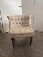 Kleine gecapitonneerde fauteuil, Huis en Inrichting, Fauteuils, Ophalen, Minder dan 50 cm, Gebruikt, Minder dan 75 cm