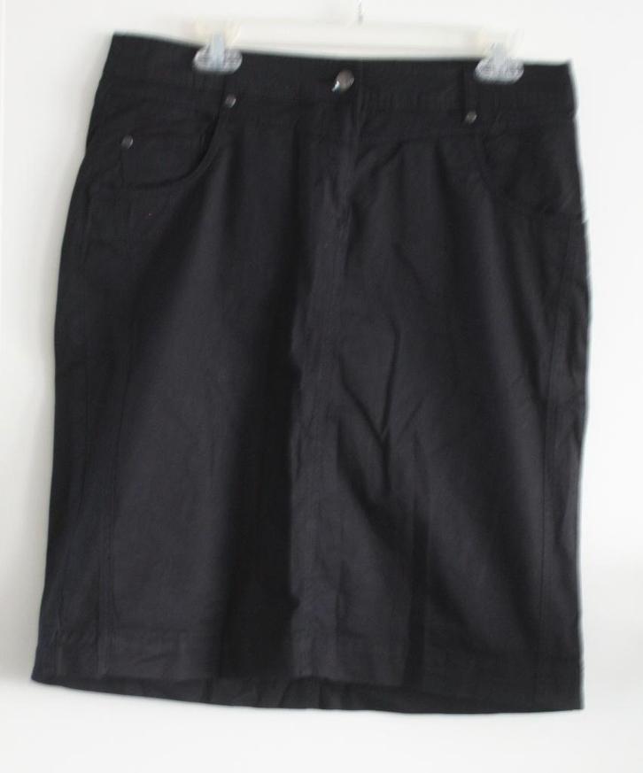 bruine rok maat 42, Kleding | Dames, Rokken, Gedragen, Maat 42/44 (L), Zwart, Knielengte, Ophalen of Verzenden