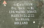 Dienstkist deksel knil 1945/49 Decoratief, Nederland, Ophalen of Verzenden, Landmacht