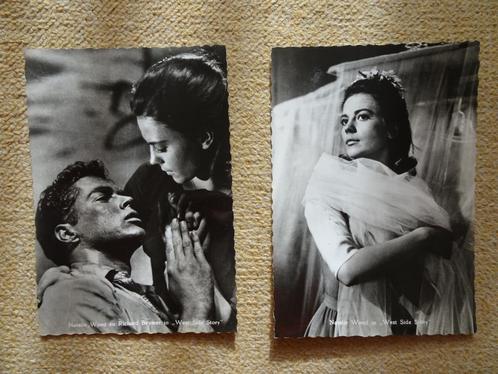 2 kaarten van de musical West Side Story uit jaren 60, Verzamelen, Muziek, Artiesten en Beroemdheden, Gebruikt, Foto of Kaart
