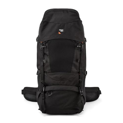 SPRAYWAY Kebnekaise 70L Backpack Rugzak Black Zwart, Sport en Fitness, Bergsport en Wandelen, Nieuw, Rugzak, Ophalen of Verzenden