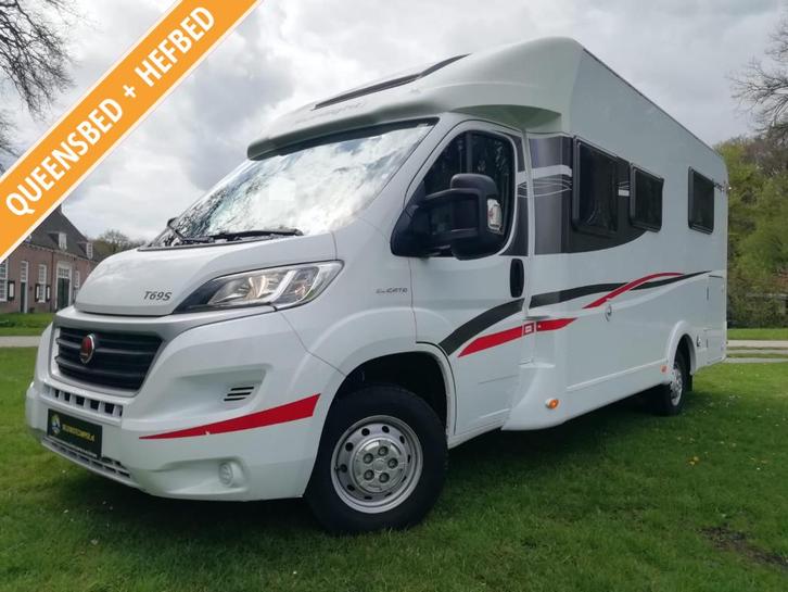 Luxe Sunlight T69 S met fietsendrager, solair en 64157 km's, Caravans en Kamperen, Campers, Bedrijf, tot en met 5, Half-integraal