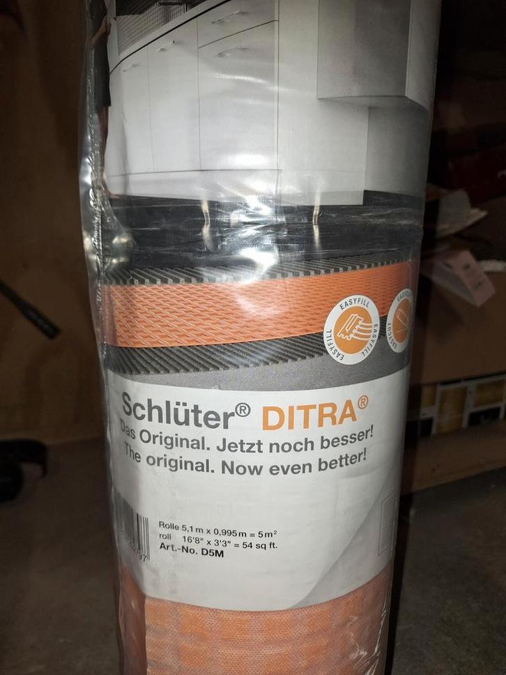 Schlüter DITRA Tegel Ontkoppelingsmat, Doe-het-zelf en Verbouw, Tegels, Nieuw, Vloertegels, Overige materialen, 60 cm of meer