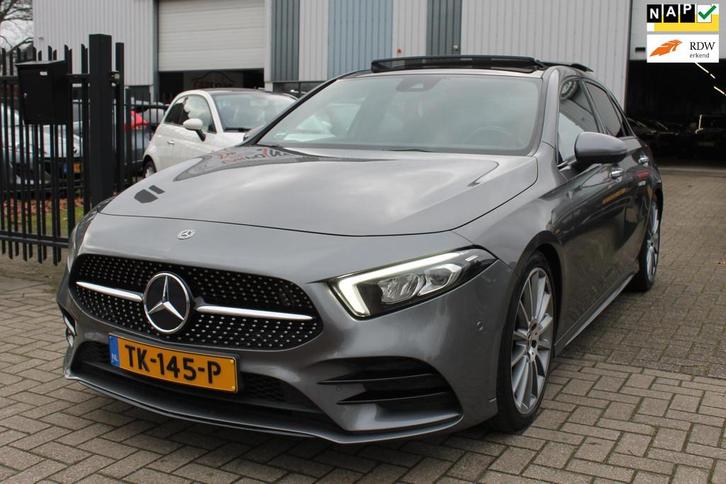 Mercedes-Benz A-klasse 200 Premium Pano Leer LED Keyless!, Auto's, Mercedes-Benz, Bedrijf, Te koop, A-Klasse, ABS, Achteruitrijcamera