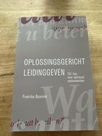 Oplossingsgericht Leidinggeven - Fredrike Bannink, Ophalen of Verzenden, Zo goed als nieuw