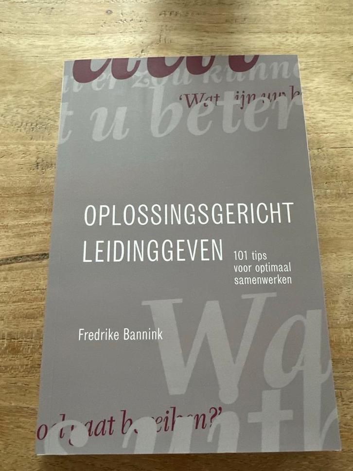 Oplossingsgericht Leidinggeven - Fredrike Bannink, Boeken, Advies, Hulp en Training, Zo goed als nieuw, Ophalen of Verzenden