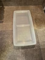 opberg box platte opbergbox op wieltjes met deksel, Ophalen, 40 tot 60 cm, 75 tot 100 cm, Zo goed als nieuw