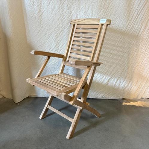Tuinstoel - armleuningen - Teakhout - opklapbaar - TTM Wonen, Tuin en Terras, Tuinstoelen, Nieuw, Teakhout, Inklapbaar, Ophalen of Verzenden