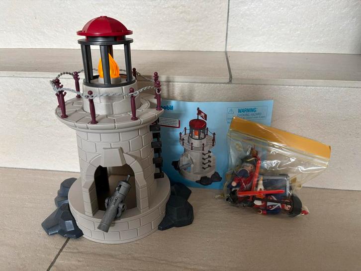 Playmobil Vuurtoren met Soldaten, Kinderen en Baby's, Speelgoed | Playmobil, Zo goed als nieuw, Complete set, Ophalen of Verzenden