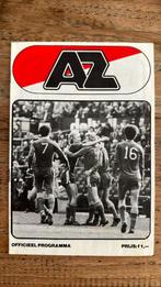 Programma AZ-Volendam 13 augustus 1977, Verzamelen, Sportartikelen en Voetbal, Overige typen, Gebruikt, Ophalen of Verzenden, AZ