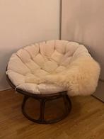 Rotan Papasan Lounge Stoel, Ophalen, Zo goed als nieuw, Riet of Rotan, 75 tot 100 cm