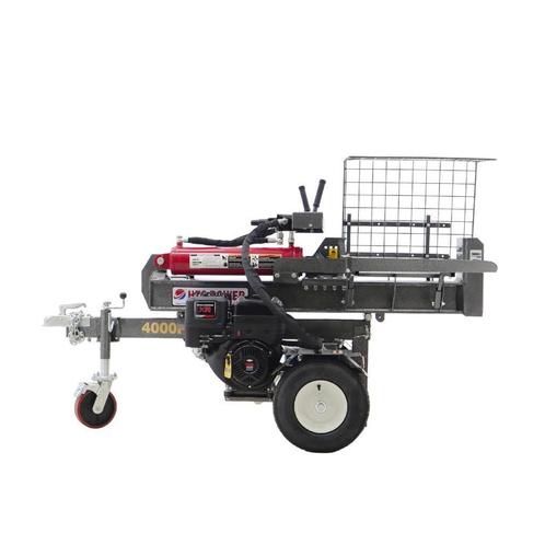 40 TON STAANDE EN LIGGENDE HOUTKLOVER MET BENZINEMOTOR EN TA, Tuin en Terras, Kloofmachines, Nieuw, Liggend, Benzine, Ophalen of Verzenden