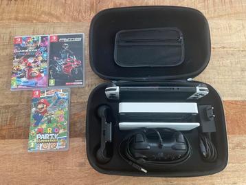 Nintendo Switch OLED (wit) + Games & Accessoires beschikbaar voor biedingen
