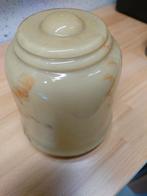 Vintage Lampenkap Glas Beige/Bruin, Gebruikt, Ophalen of Verzenden, Bruin, Minder dan 25 cm