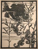 Richard Kannenberg (1888-XX) Houtsnede 'Zeepaardjes en vis', Verzenden