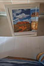 Tafel spiegel met Verzilverde rand, Minder dan 50 cm, Gebruikt, Ophalen of Verzenden, Minder dan 100 cm
