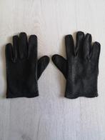 Zwarte leren dameshandschoenen vintage, Ophalen of Verzenden, Vintage, Maat 34 (XS) of kleiner, Gedragen