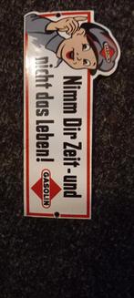 Echt emaille reclame bordje zie foto, Ophalen of Verzenden, Reclamebord