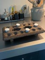 Waxinehouder, hout, Huis en Inrichting, Woonaccessoires | Overige, Ophalen, Gebruikt
