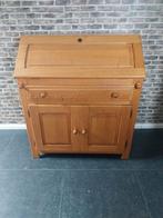 Secretaire eiken houten kast/bureau, Huis en Inrichting, Kasten | Secretaires, Ophalen, Zo goed als nieuw