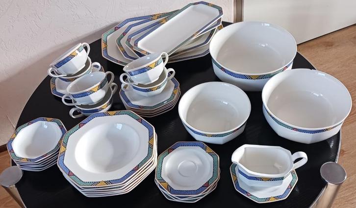 Mooi Villeroy en Boch servies Tiago, Huis en Inrichting, Keuken | Servies, Gebruikt, Compleet servies, Overige stijlen, Porselein