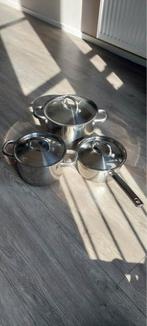 IKEA Pannenset 2x, Huis en Inrichting, Keuken | Potten en Pannen, Ophalen, Gebruikt, Rvs, Pannenset