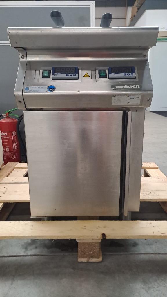 Ambach 7EF2/50E dubbele friteuse 2 x 7,5L, Witgoed en Apparatuur, Frituurpannen, Gebruikt, 4 liter of meer, Duo-friteuse, Ophalen
