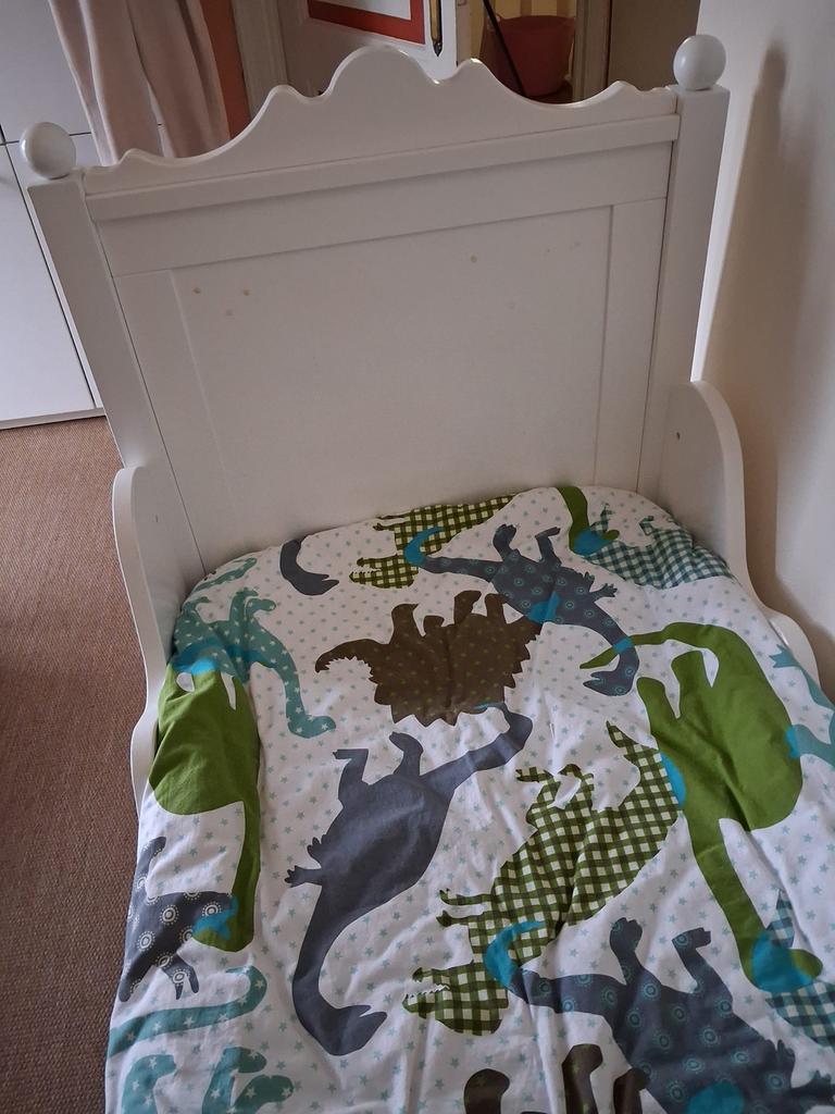 Peuterbed 70x150, Kinderen en Baby's, Kinderkamer | Bedden, Ophalen, Gebruikt, 70 tot 85 cm, 140 tot 160 cm
