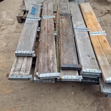 14 gebruikte palletranden 120 x 80 x 20 cm. beschikbaar voor biedingen