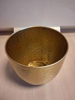 Gouden bloempot, Ophalen, Overige materialen, Gebruikt, Rond