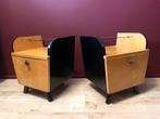 Twee vintage mid century nachtkastjes, Ophalen, Gebruikt, Minder dan 45 cm, Minder dan 55 cm