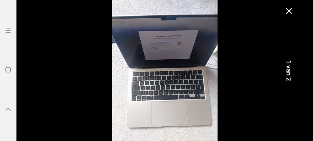 Macbook air 2022, Ophalen of Verzenden, 13 inch, MacBook Air