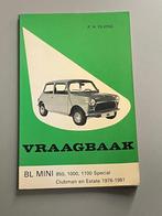 Vraagbaak BL Mini 850, 1000, 1100 Special, Clubman en Estate, Ophalen of Verzenden